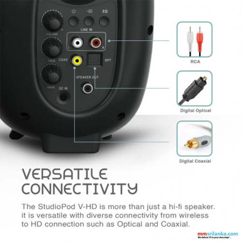 SonicGear StudioPod V-HD Bluetooth Speaker | 80W Max | High Definition (1Y)